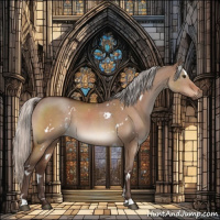 Horse Color:White Spotted Silver Bay Dun 