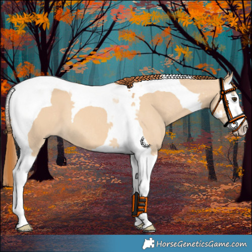 Horse Color:Red Dun Splash Tobiano 