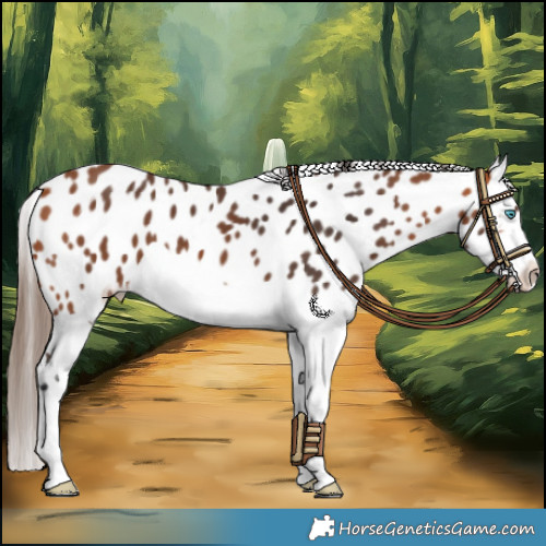 Horse Color:Bay Splash Appaloosa 