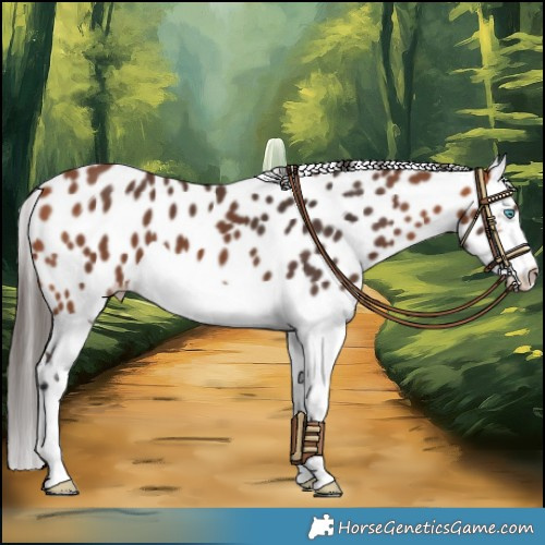 Horse Color:Bay Splash Leopard 