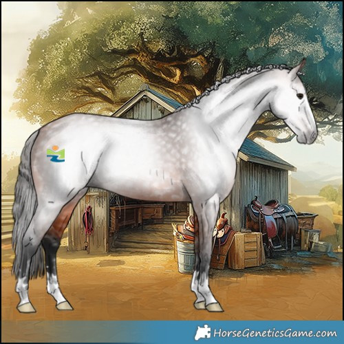 Horse Color:Gray Bay 