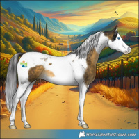 Horse Color:Buckskin Splash Tobiano 