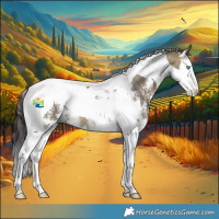 Horse Color:Buckskin Dun Sabino Splash Tobiano 