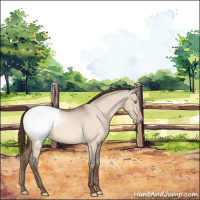 Horse Color:Sable Champagne Dun Snowcap 