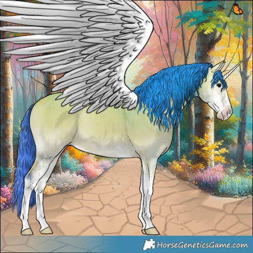 Horse Color:Watercolor Bay Onyx Sabino Brindle 