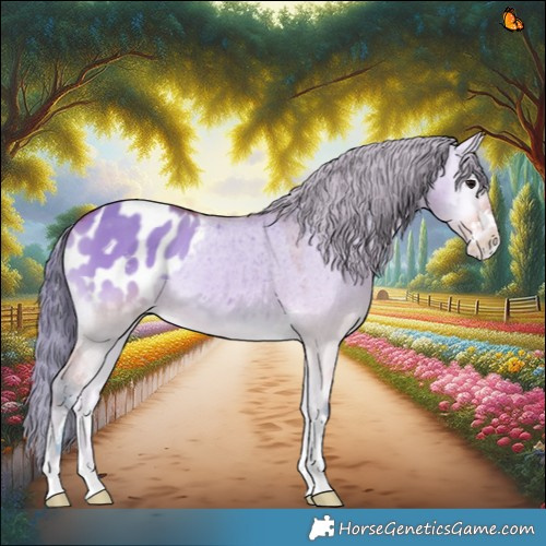 Horse Color:Watercolor Bay Onyx Appaloosa 
