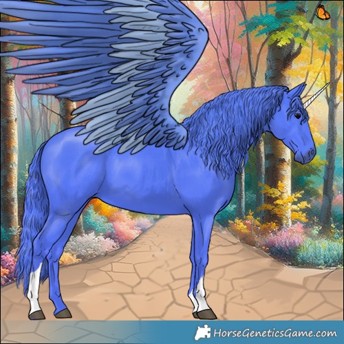 Horse Color:Watercolor Chocolate Black