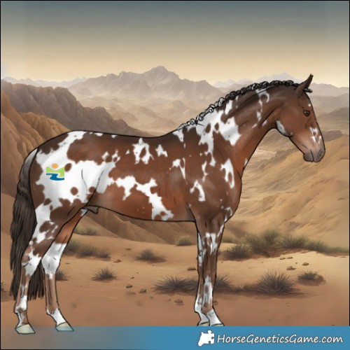 Horse Color:White Spotted Liver Chestnut 