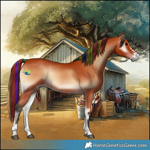Horse Color:Painted Bay Onyx 