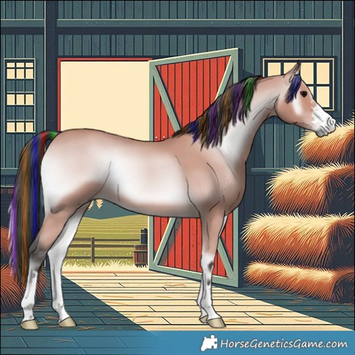 Horse Color:Platinum Painted Bay Onyx 