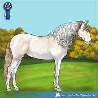 Horse Color:White Spotted Sable Cream Champagne Pearl Tobiano 