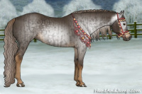 Horse Color:Gray Chocolate Palomino  and Gray Chocolate Palomino 