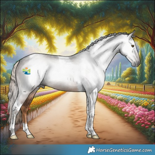 Horse Color:Gray Chocolate Palomino Tobiano 