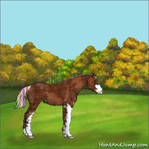Horse Color:Painted Silver Bay Ice Sabino 