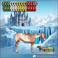 Horse Color:Painted White Spotted Silver Blue Onyx Pearl 