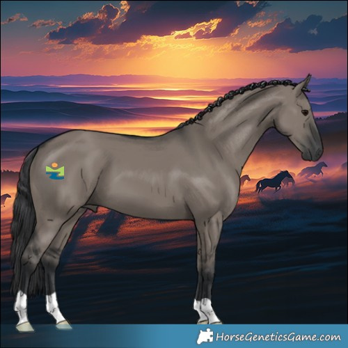 Horse Color:Grullo 