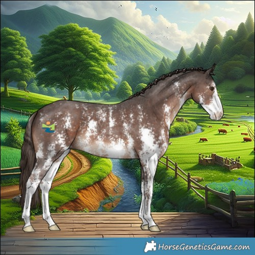 Horse Color:Liver Chestnut Sabino 