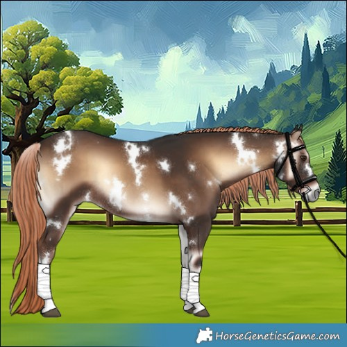 Horse Color:White Spotted Liver Red Onyx Tobiano Rabicano 