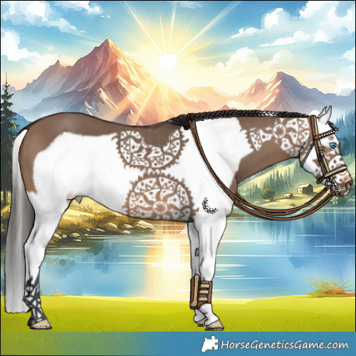 Horse Color:Brown Dun Splash Frame 