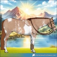 Horse Color:Red Dun Sabino Tobiano 