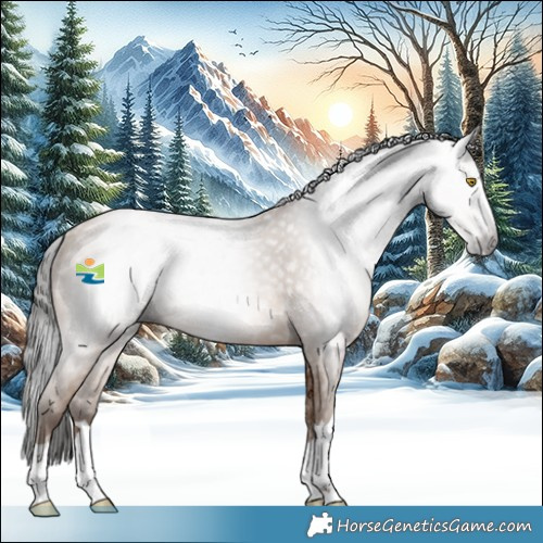 Horse Color:Gray Amber Champagne Rabicano 