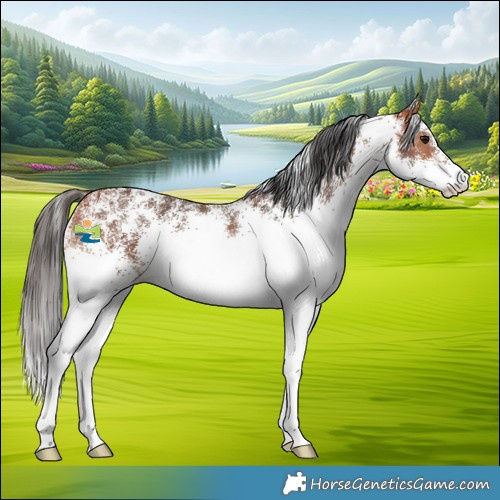 Horse Color:White Spotted Bay 