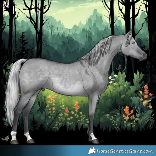 Horse Color:Silver Grullo Chinchilla 