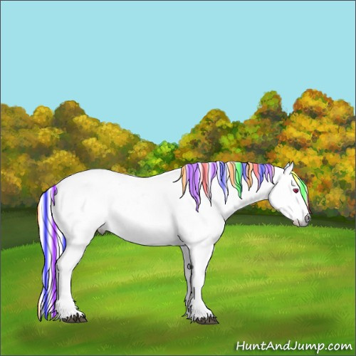 Horse Color:Painted White Spotted Liver Red Dun Chinchilla Ice 