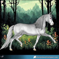 Horse Color:Silver Grullo Chinchilla Onyx Splash Brindle 