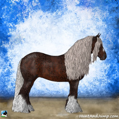 Horse Color:Chocolate Silver Brown Ice 