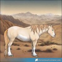 Horse Color:Buckskin Pearl Splash Frame 