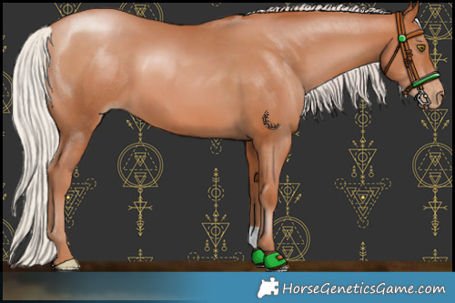 Horse Color:Chocolate Silver Brown Pearl 