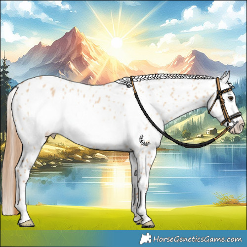 Horse Color:Red Dun Frame Appaloosa 