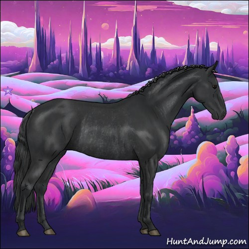 Horse Color:Black  and Black Rabicano 