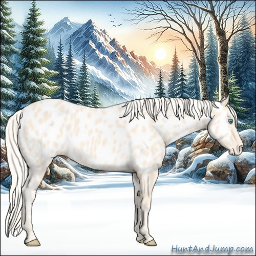 Horse Color:Cremello Appaloosa