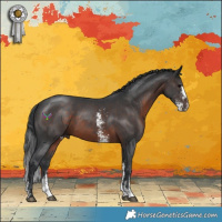 Horse Color:Brown Sabino