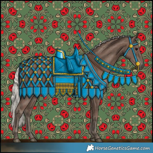 Horse Color:Silver Black 