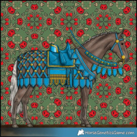 Horse Color:Silver Black 