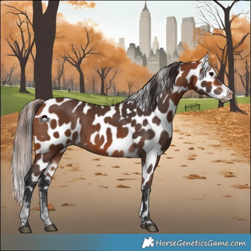 Horse Color:Bay Appaloosa 