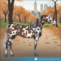 Horse Color:Bay Appaloosa
