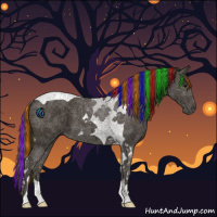 Horse Color:Painted Smoky Black Tobiano