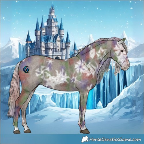 Horse Color:Nacre Silver Black Ice 