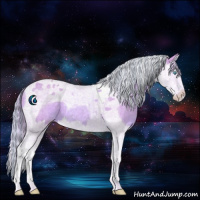 Horse Color:Painted Watercolor Cremello Splash Tobiano