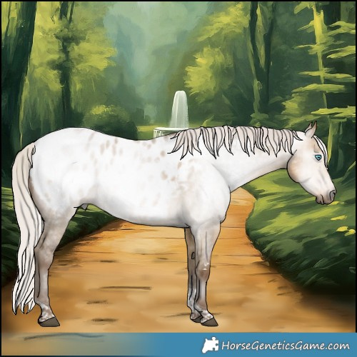 Horse Color:Gray Silver Buckskin Pearl Dun Tobiano Appaloosa Rabicano 
