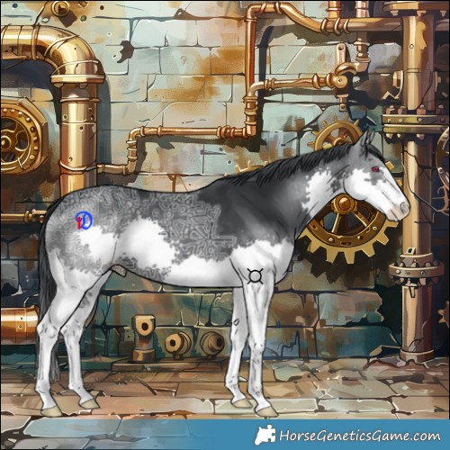 Horse Color:Black Chinchilla Ice Splash 