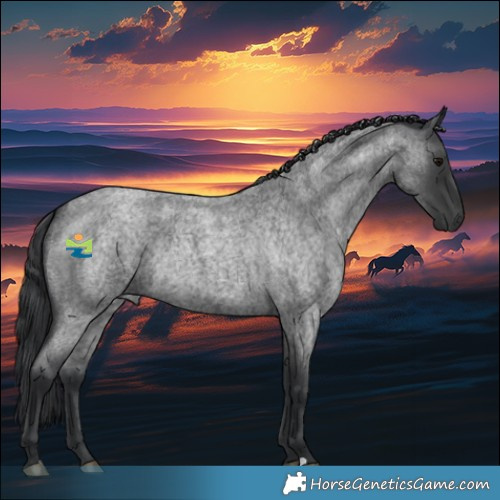 Horse Color:Blue Roan Rabicano 
