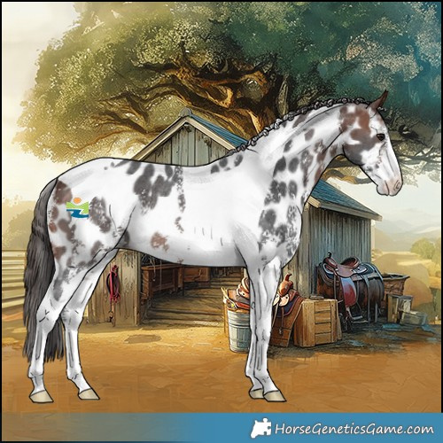 Horse Color:Bay Sabino Tobiano Appaloosa Rabicano 