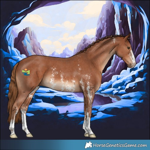 Horse Color:Chestnut Sabino 