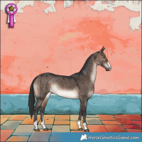 Horse Color:Brown Dun Brindle