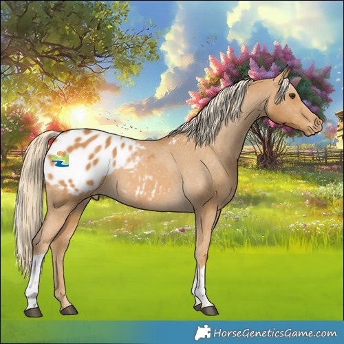 Horse Color:Palomino Tobiano Appaloosa Rabicano 